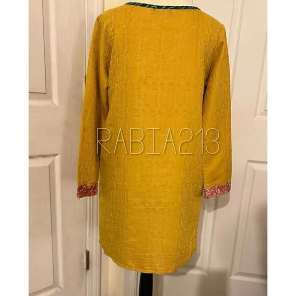 BEECHTREE PAKISTANI DESIGNER KURTA DRESS FLORAL EMBROIDERED 1 PIECE - Picture 2 of 6